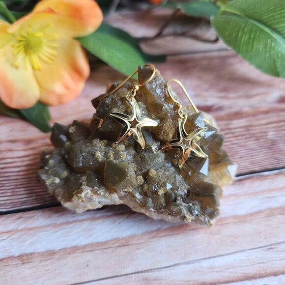 LEIGHTON LAM EARRINGS Hoku Kai STARFISH DROP HOOK FASHION JEWELRY HAWAIIAN BEACH - Picture 5 of 6